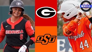 4 Georgia vs 8 Oklahoma State Highlights  2024 College Softball Highlights [upl. by Donia623]