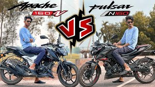 Pulsar N160 vs Apache RTR 160 4V কোনটা সেরা এখন  BIKE Lover Bachelor [upl. by Berenice]