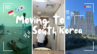 Moving to South Korea🇮🇩✈️🇰🇷  packing flying alone Kyung Hee University dormitory tour [upl. by Navada]