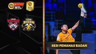 WARM UP Johor Tigris vs Perak Bison  Emas Anuar STL 202223 [upl. by Nbi]