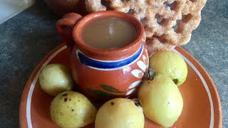 ATOLE DE GUAYABA CON AGUA PARA ACOMPAÑAR LOS BUÑUELOS DE VIENTO [upl. by Fini]