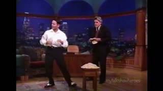 PIZZA DOUGH TOSSING CHAMPION ON LENO [upl. by Walker636]