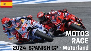 🏍️ MOTO3 RACE Results  2024 Spanish Grand Prix  Motorland Circuit 🏁 Alonso Rueda  AragonGP [upl. by Norward178]