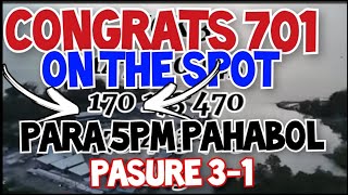 CONGRATS 701 ON THE SPOT GRATS SA NAKAPICK [upl. by Notgnirrac372]