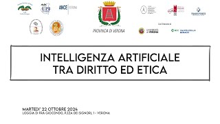 Intelligenza Artificiale  tra diritto ed etica [upl. by Enneibaf]