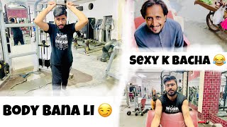 Aj tu full vlog bany ga 😏 excise start 😝 body bana li 😳 [upl. by Dnyletak]