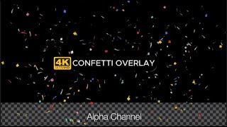 Confetti Green Screen Overlay Animation 1 [upl. by Kat]