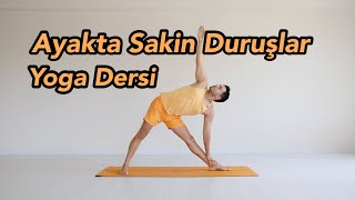 Ayakta Sakin Duruşlar Yoga Dersi Başlangıç Seviye [upl. by Meggi]