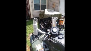 2018 Alterra 500 custom snorkel and radiator relocate [upl. by Anomahs549]