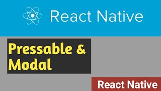 Pressable amp Modal  12  React Native Tutorial in Hindi [upl. by Ratna953]