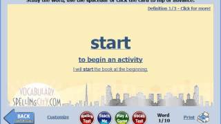 FlashCards  VocabularySpellingCity Games [upl. by Imer]