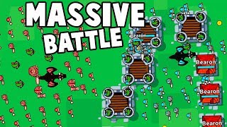 MASSIVE BATTLE Giant Dragon Army vs Medieval CASTLES Lordzio Gameplay Highlights [upl. by Ayoted]