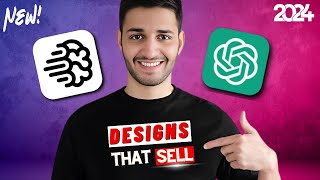 Print On Demand  AI  Make Money Selling TShirts  FREE AI TOOLS [upl. by Aitret559]