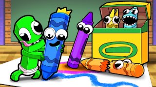 ¡LOS RAINBOW FRIENDS SON CRAYONES [upl. by Ylagam]