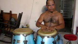 Congas Lessons with El Panga  calentamiento warming [upl. by Assirrec158]