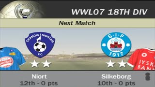 FIFA 07  WWL 07 18th Division Week 1 Match 7  Niort vs Silkeborg AI vs AI [upl. by Ahsaten]