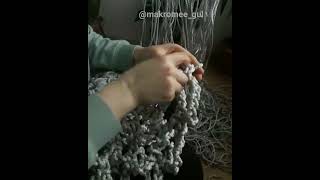 makrome salıncak tabanı macrame handmade diy [upl. by Danais]