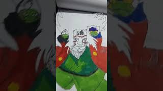 Jiraiya sage mode drawing naruto masswhatsappstatus subscribe please [upl. by Ahset]