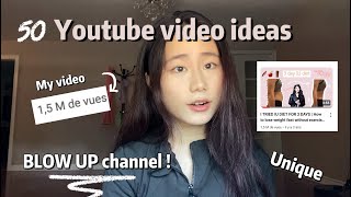 50 Youtube Ideas Special to get views [upl. by Enyrhtak130]