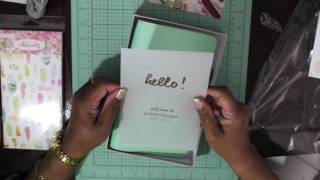 Awesome Websters Pages Mint Color Crush Travel NoteBook Unboxing [upl. by Nonnahc]