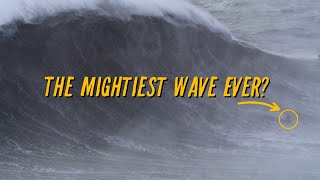 INCREDIBLE RECORD ALERT Lucas Chumbos MONSTER Wave at Nazaré  Feb 24th [upl. by Aicened902]