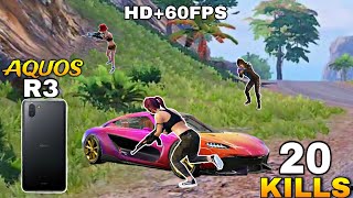 PUBG MOBILE AQUOS R3 ❤️ GAMEPLAY  NUSA Map 🔥  SAMSUNG A7 A8 J5 J6 J7 S10 [upl. by Esirehs]