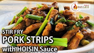 Chinese Peking Pork Strips with Hoisin sauce  Asian Style Recipe  Simple and Easy [upl. by Minardi782]