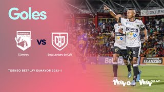 Llaneros vs Boca Juniors de Cali goles  Torneo BetPlay Dimayor 2023 1  Fecha 10 [upl. by Letreece209]