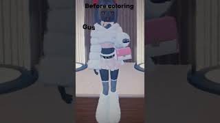 Before coloring after coloring roblox edit robloxedit DTI [upl. by Narib]