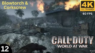 Call of Duty World at War  Blowtorch and Corkscrew 4K 60FPS Ultra High Graphics Gameplay [upl. by Alleon]