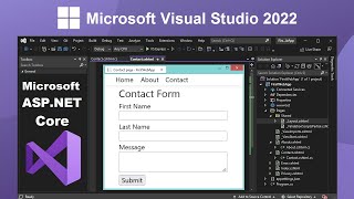 Create ASPNET Core Web Application using Visual Studio 2022 [upl. by Ennazzus396]