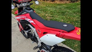 Honda CRF450L Seat Concepts Comfort Seat Review [upl. by Frederico664]