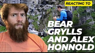 Climbing guide reacts to Bear Grylls and Alex Honnold [upl. by Niwhsa]