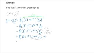 Binomial Expansions  Finding a Specific Term without writing all of the terms  Tutorial 2 [upl. by Htes]