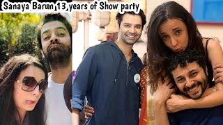 Barun Sobti Sanaya Irani doing party of 13 years of shows with mohit sehgal Dalljiet Kaur [upl. by Candless]