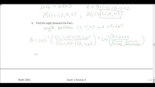 Multivariable Calculus Exam 1 Review Problems missing last problem [upl. by Nicholas]