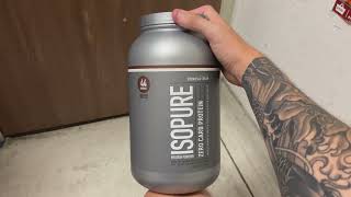 Protein Treat Isopure Cookies amp Cream Flavor [upl. by Akemat]