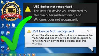 USB device not recognized Windows 781011ll USB port not working ll how to Fixed USB port [upl. by Wachter]