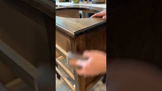 Part 4 of our Custom Wood Sink Vanity how to distress wood furniture woodworking [upl. by Alguire]