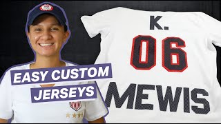 How To Make Custom Sports Jerseys for Any Sport Cricut DIY [upl. by Suivatal300]