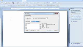 Create Labels Using Mail Merge in Word 2007 or Word 2010 [upl. by Tnaryb]