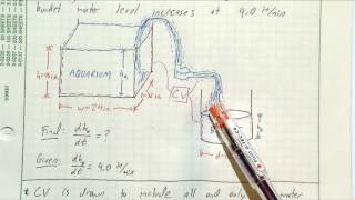 Lec13 Supplement  Unsteady Conservation of Mass Sample Problems [upl. by Rugen417]