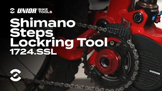 Shimano Steps lockring tool 1724SSL  Product Overview  Unior Bike Tools [upl. by Layol]