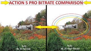 DJI OSMO ACTION 5 PRO  HIGH BITRATE vs STANDARD BITRATE COMPARISON [upl. by Smaoht]