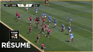 TOP 14  Résumé USA PerpignanStade Toulousain 2621  J25  Saison 20222023 [upl. by Ott]