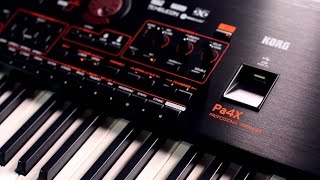 Korg Pa4X Arranger Workstation Keyboard  Demo with Steve McNally [upl. by Toolis]