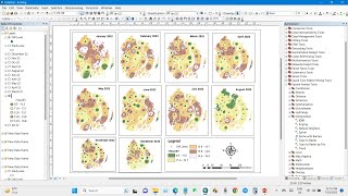 GroundwaterAquifer Level Map in ArcGIS [upl. by Lledor]