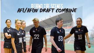 Behind the Scenes of the AFLAFLW Draft Combine [upl. by Rachel]