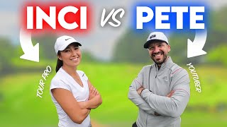 YouTuber vs TOUR PRO  9Hole Course Vlog Special with Inci Mehmet [upl. by Ecnarret]