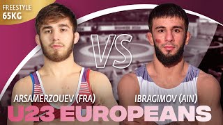 Khamzat ARSAMERZOUEV FRA vs Ibragim IBRAGIMOV AIN  U23 Euro Championships 2024  FS 65Kg Gold [upl. by Mansoor]